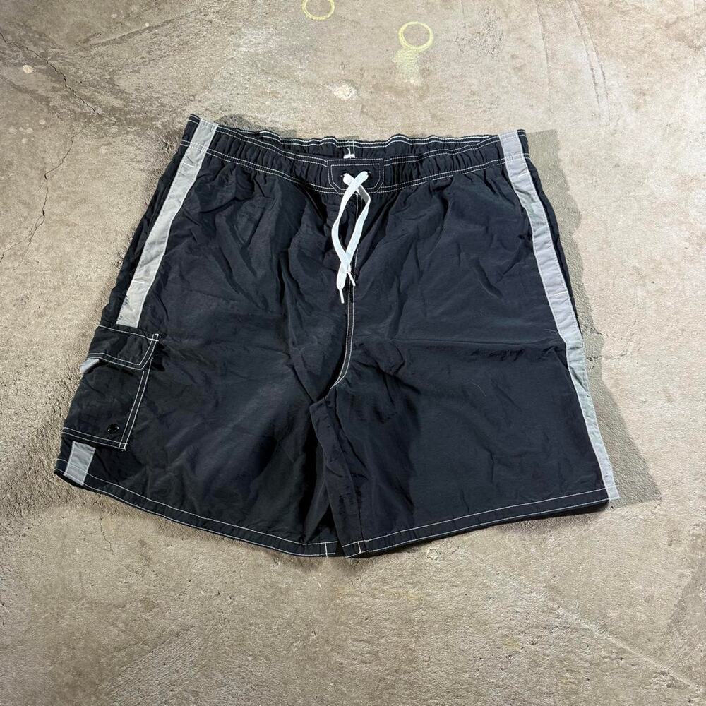 Y2K Black Merona Swim Trunks